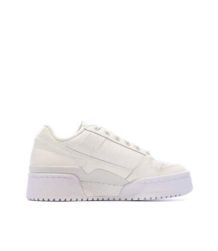 Baskets ecru femme adidas forum bold