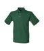 Henbury Mens Classic Cotton Pique Heavy Polo Shirt (Bottle Green)