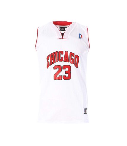 Chicago 23 Maillot de basket Blanc Homme Sport Zone - L