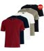 Pack Of 5  Mens Dovar T-shirt  Multicoloured Red Kandor-2