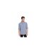 Mens Checkerboard Button-down Shirt Blue Check Trespass-1