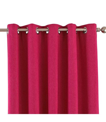 Eclipse blackout eyelet curtains 90 x 54in 229 x 137cm pink Riva Home