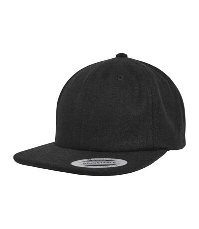 Casquette flexfit melton homme noir Yupoong