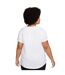 Womens/ladies Nsw Club T-shirt White Black Nike-3