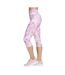 Womens/ladies gowalk seascape floral capri coral/multicoloured Skechers-3