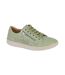 Womens/ladies Action Leather Trainers Mint Green Boulevard-1