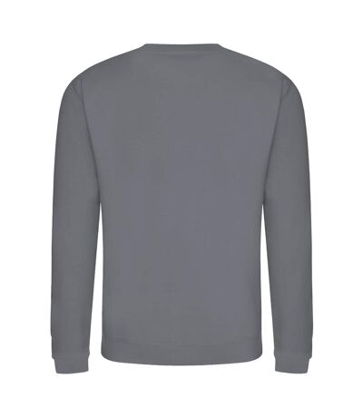 AWDis Just Hoods AWDis Unisex Crew Neck Plain Sweatshirt (280 GSM) (Graphite Heather)