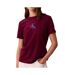 T-Shirt bordeaux femme calvin klein jeans lv047e804g-1
