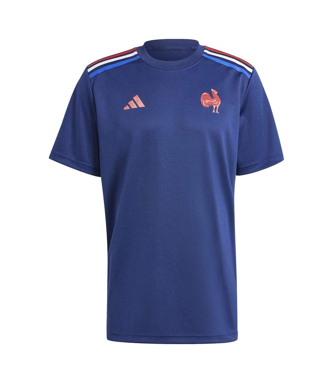 Haut De Rugby Motif/style France Ffr Adulte Bleu Foncé Adidas-2