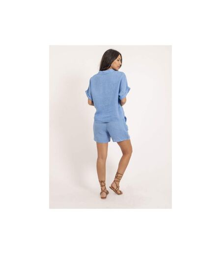Chemise manches courtes lin OTTILIA - Dona X Lisa