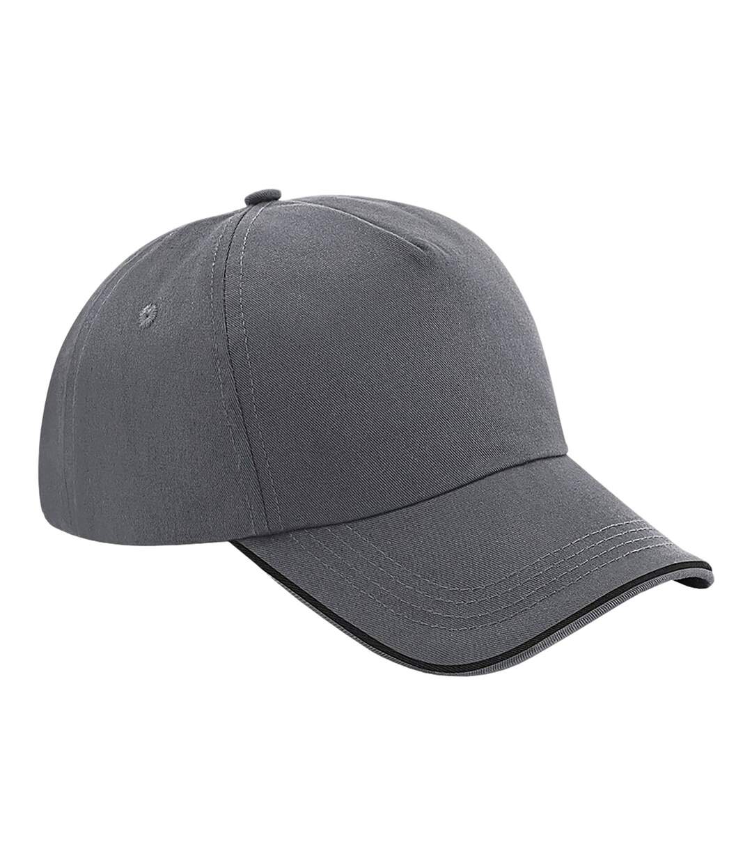 Casquette authentic gris/noir Beechfield-1