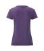 T-shirt valueweight femme violet chiné Fruit of the Loom