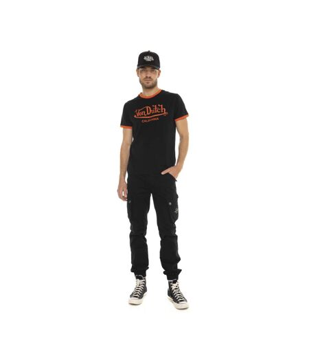 T-shirt homme col rond en coton organic stretch et bord côte Blast Vondutch