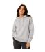 Womens/ladies Logo Marl Classic Drawstring Hoodie Grey Marl USA Pro-4