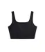 Womens/ladies Laurel Cropped Tank Top Black Animal-3