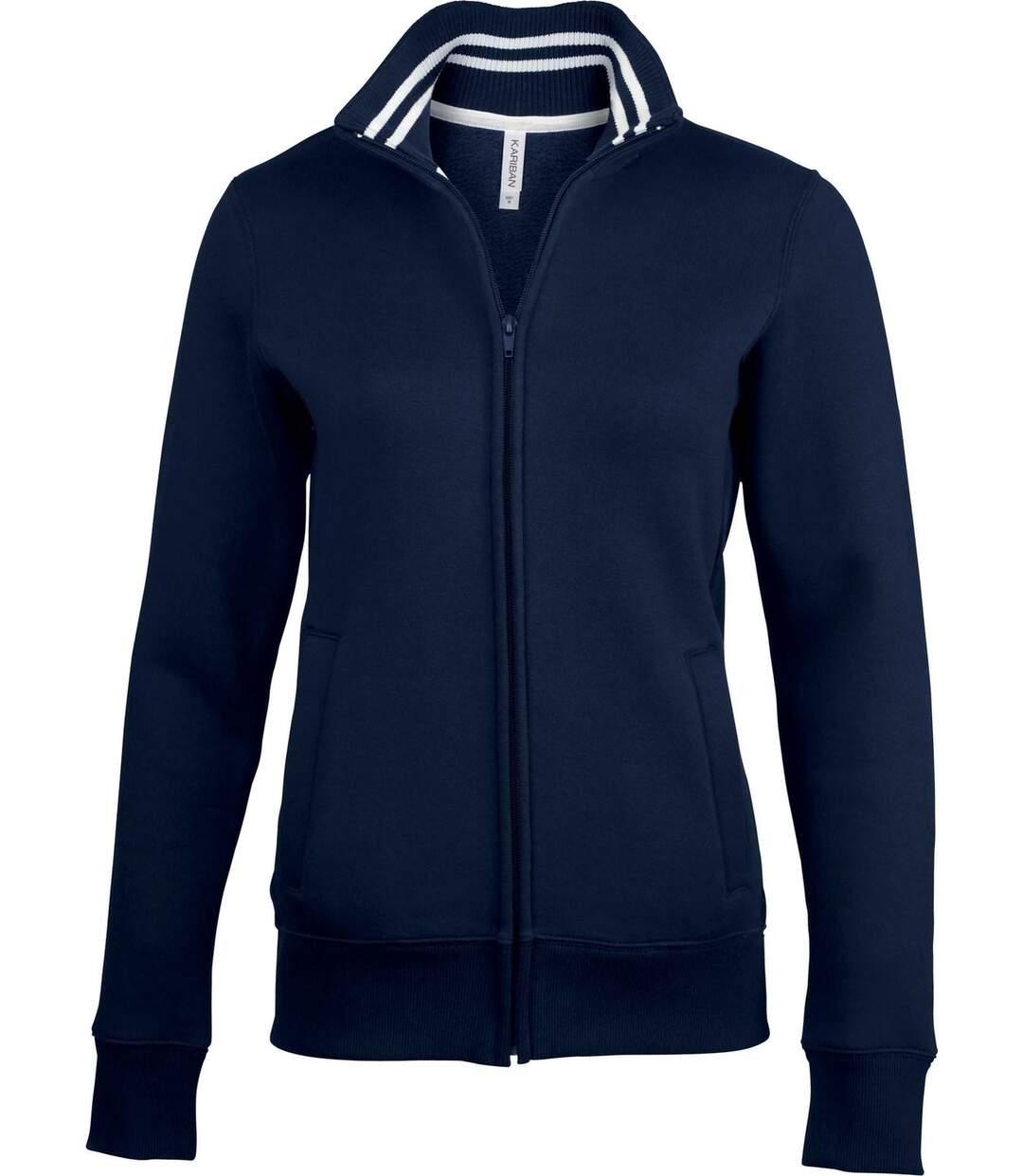 Veste molleton zippée - K457 - bleu marine - femme-2