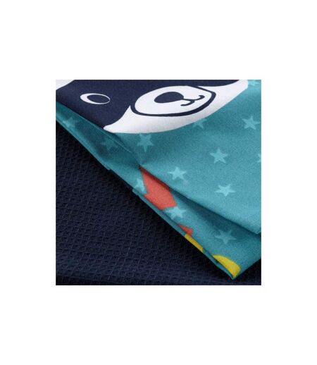 Lot de 2 Torchons Enfant Mini Chef 50x70cm Bleu
