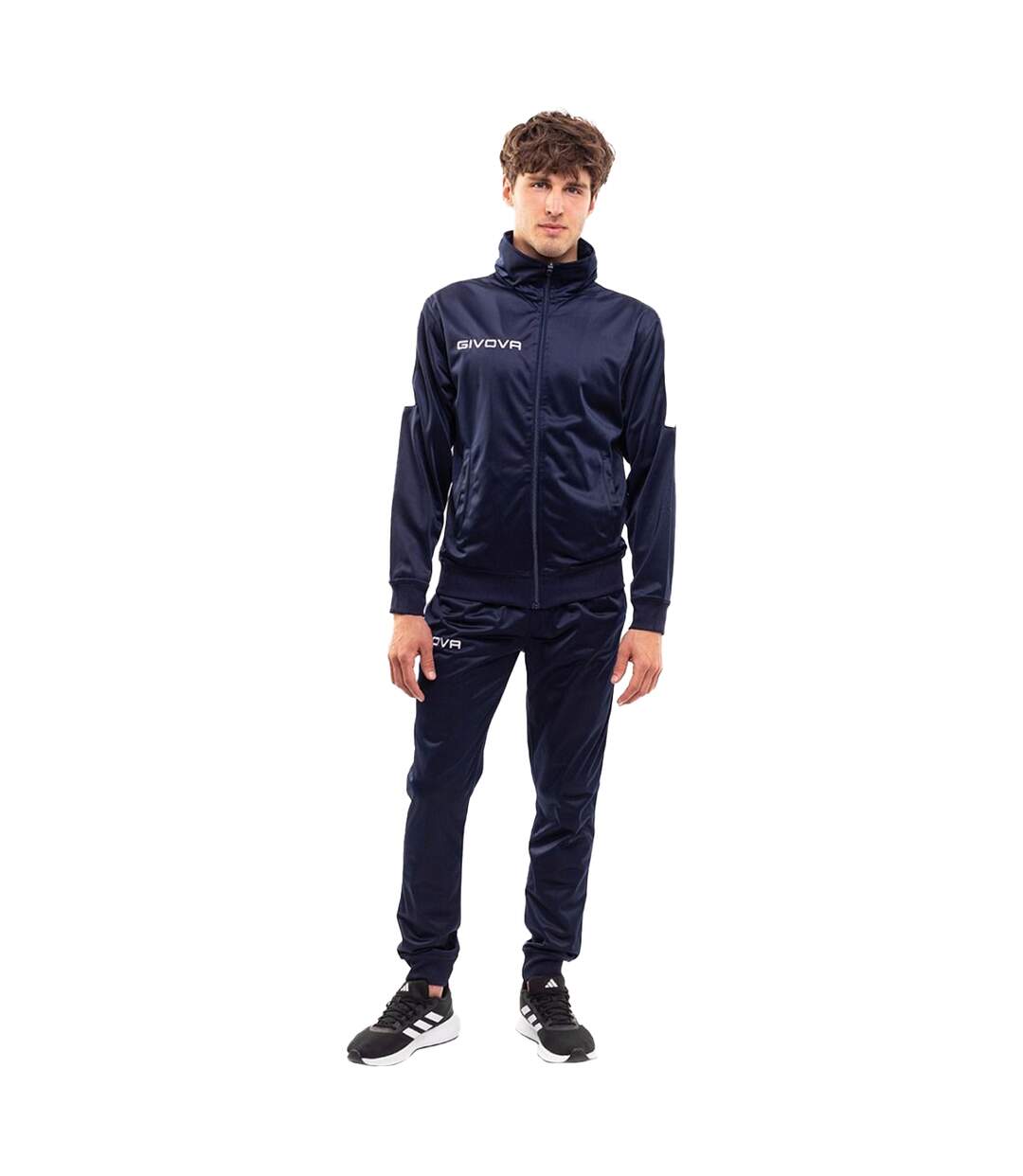 Ensemble De Survêtement Tuta Revolution Homme Blanc Bleu Marine Givova-1