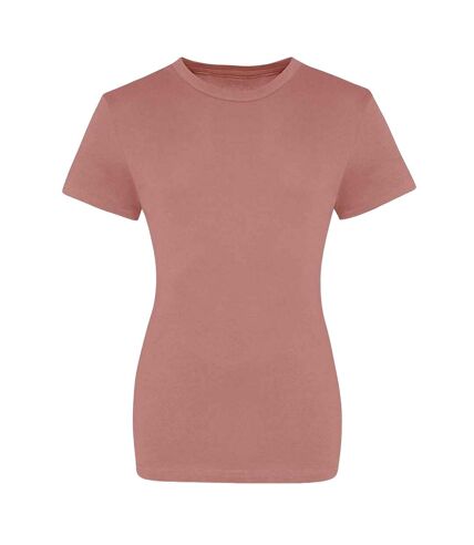 Womens/ladies the 100 t-shirt dusty pink Awdis