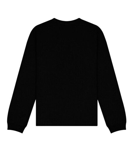Unisex Adult Heavy Long-sleeved T-shirt Black Sabella