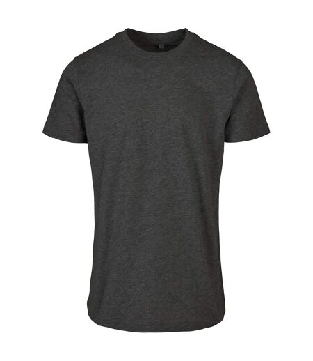 T-shirt Basique À Col Rond Pour Hommes Charbon De Bois Build Your Brand