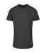 T-shirt Basique À Col Rond Pour Hommes Charbon De Bois Build Your Brand-1