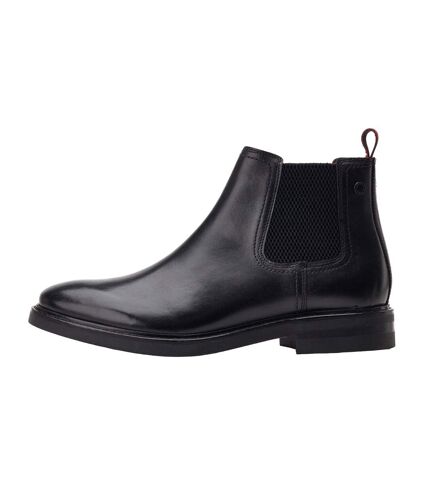 Base London Mens Portland Leather Chelsea Boots (Black) - UTFS10771