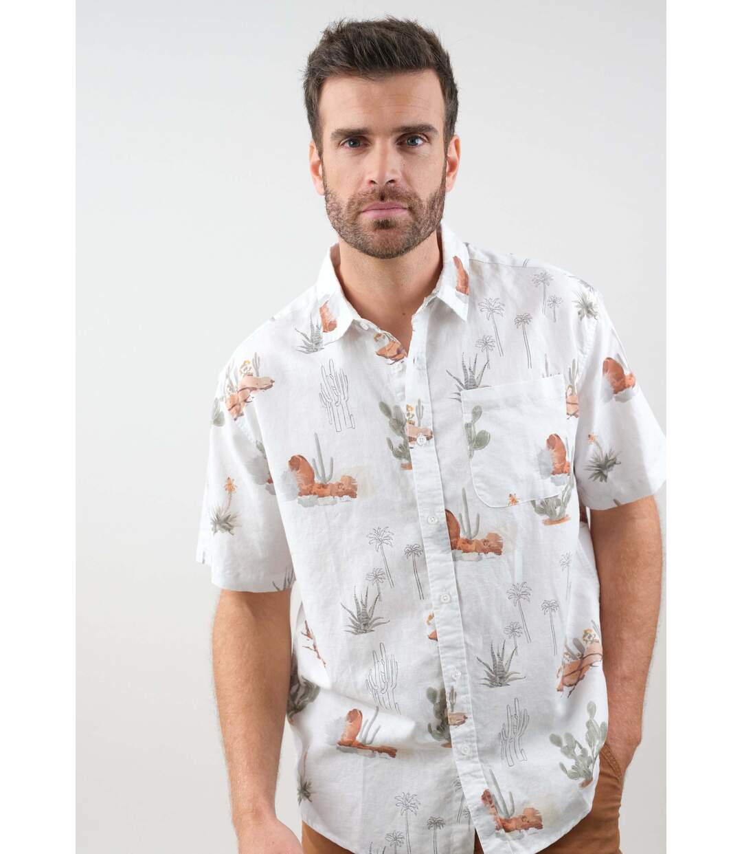 Chemise homme en lin NATURE