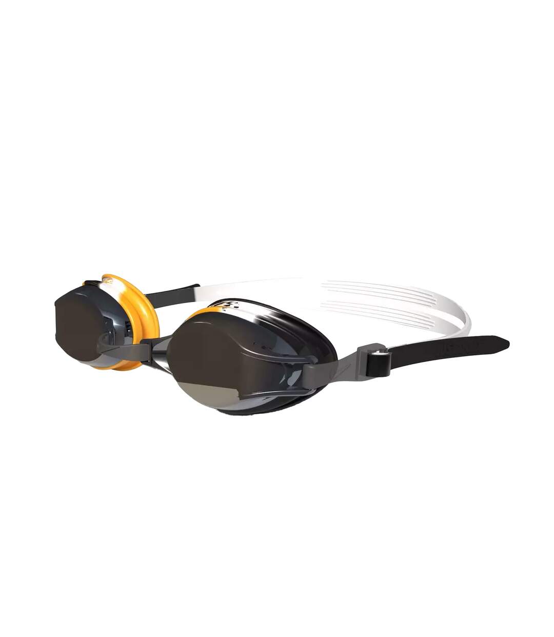 Childrens/kids Catus Swimming Goggles Black Yellow Nike-2