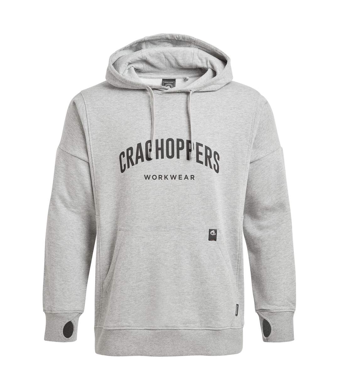 Sweat à capuche workwear oulston homme gris clair chiné Craghoppers-1