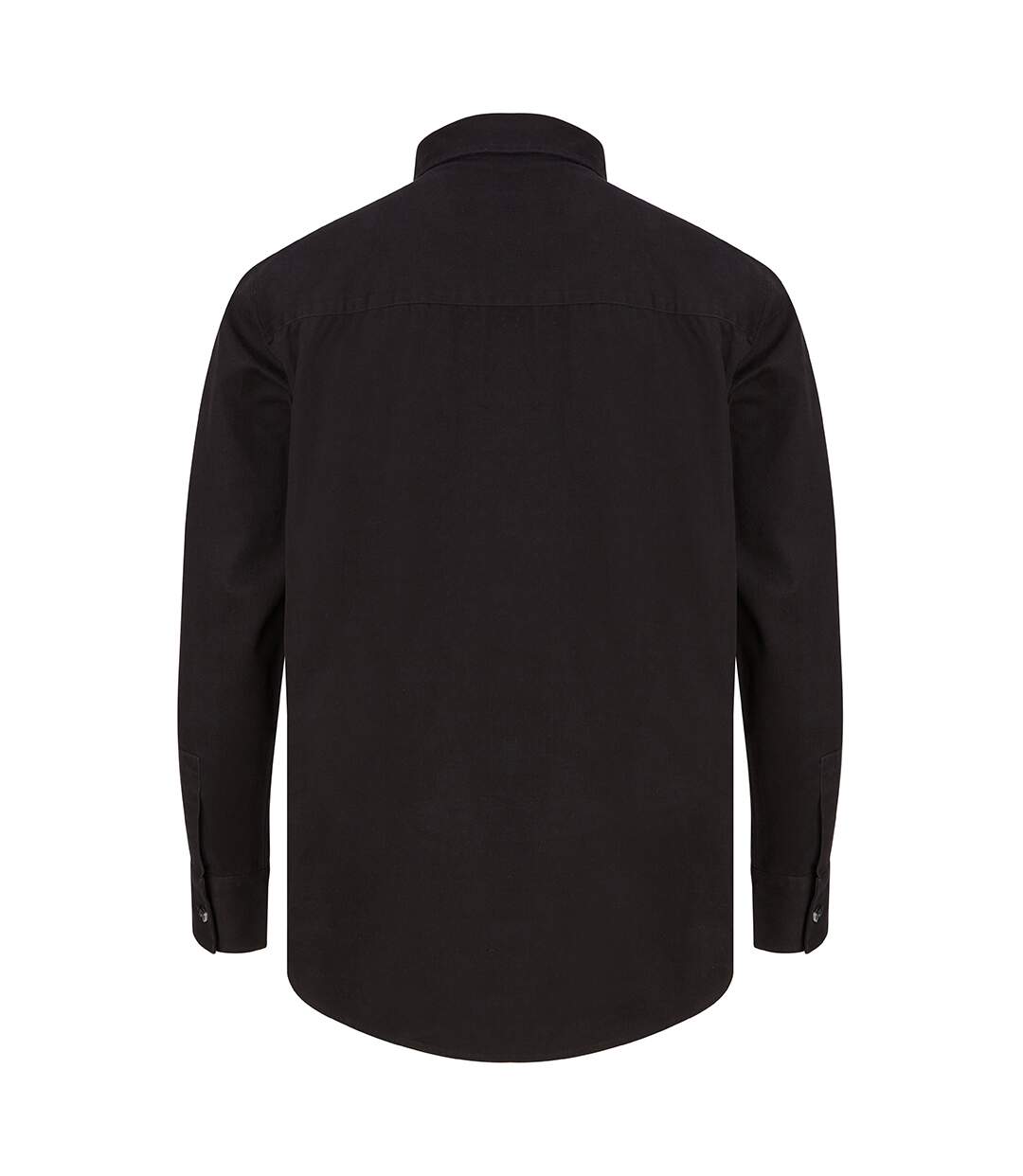Mens Cotton Drill Overshirt Navy Front Row-4