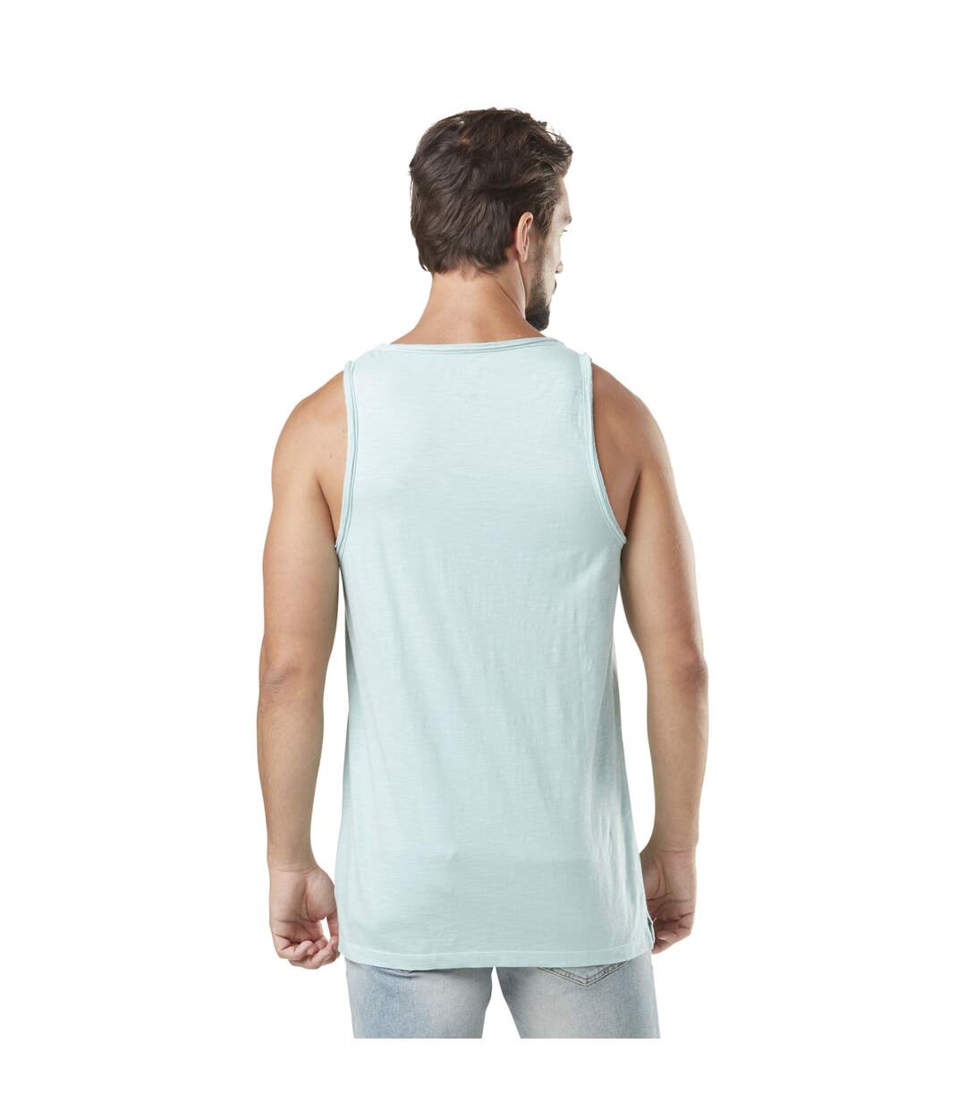 Débardeur homme avec poche en slub et print Chill Sage Vondutch-3