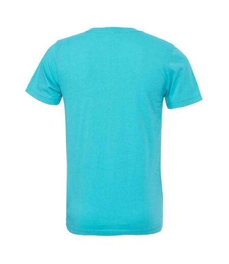 Adults unisex crew neck t-shirt teal Bella + Canvas