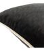 Torto velvet rectangular cushion cover 30cm x 60cm black/ivory Paoletti