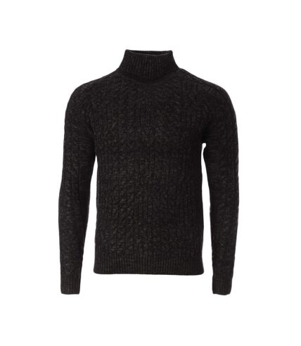 Pull Noir Homme RMS26  Irlandais Twisted