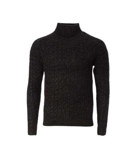 Pull Noir Homme RMS26  Irlandais Twisted
