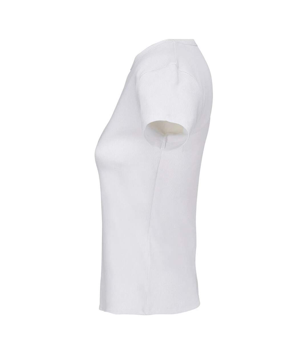 Womens/ladies Sara T-shirt White SOLS-3