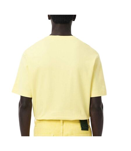 T-shirt jaune homme lacoste runway