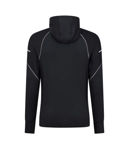 Mens control ii running hoodie black Mountain Warehouse