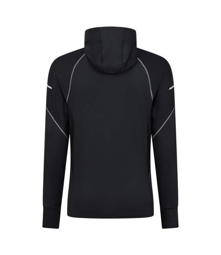 Mens control ii running hoodie black Mountain Warehouse