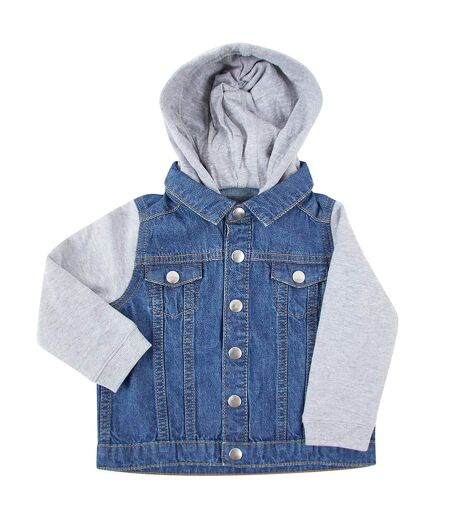 Veste En Jean Manches Longues Enfant Bleu Denim Larkwood