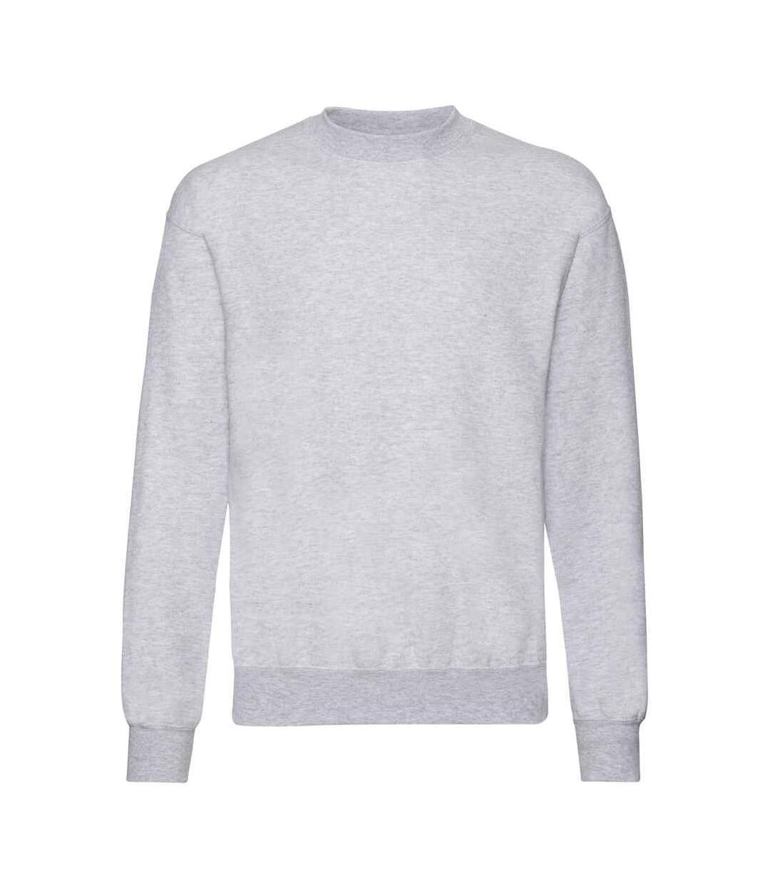 Sweat classic homme gris chiné Fruit of the Loom-1