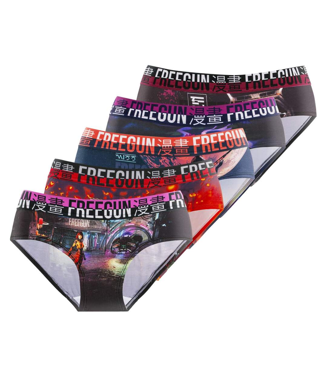 Lot de 5 culottes femme Fantasy Freegun-1