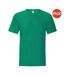 T-shirt iconic hommes vert chiné Fruit of the Loom