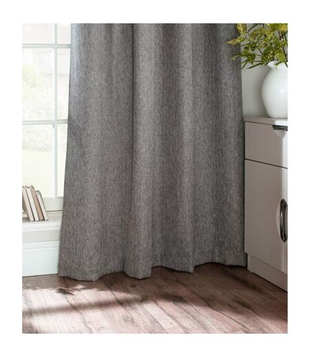 Furn Rideaux en fausse laine à plis crayons Harrison (paire) (Gris) (66x90in) - UTRV1528