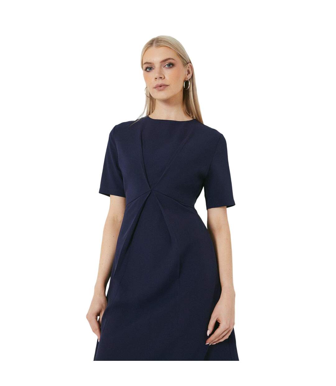 Robe mi-longue femme bleu marine Principles-3