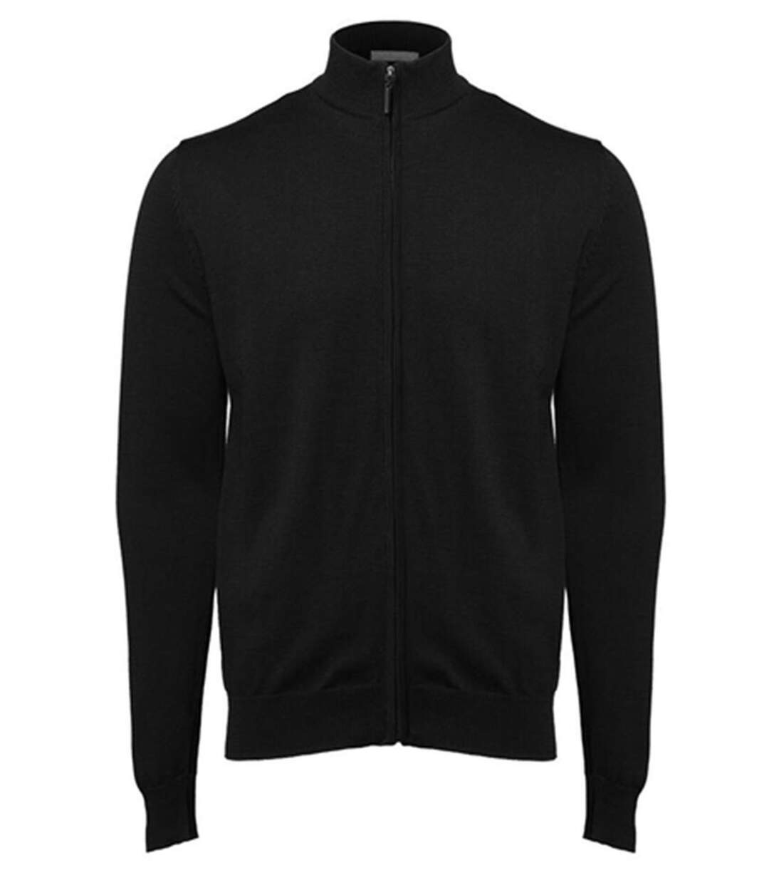 Pull grand zip - Homme - PK453 - noir-1