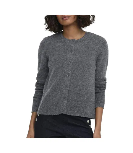 Gilet gris foncé femme only olivia