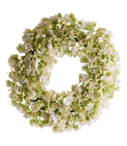 Hill Interiors Hydrangea Wreath (White/Green) (One Size) - UTHI4115