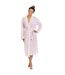 Womens/ladies Floral Cotton Lightweight Wrap Pink Camille-1